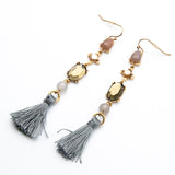 Trina Turk Charming Colorful Stones Gold-toned Earrings