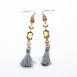Trina Turk Charming Colorful Stones Gold-toned Earrings