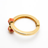 Trina Turk Beautiful Orange Resin Gold-toned Bracelet