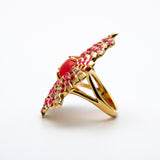 Trina Turk Adorable Red enamel Gold-toned Ring