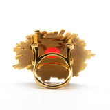 Trina Turk Adorable Red enamel Gold-toned Ring