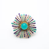 Trina Turk Artistic Colorful enamel Gold-toned Ring