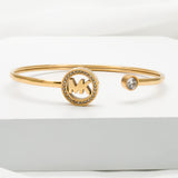 Michael Kors Classic Clear Crystals Gold-toned Bracelet
