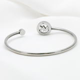 Michael Kors Classic Clear Crystals Silver-toned Bracelet