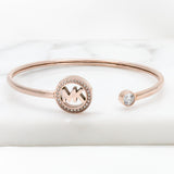 Michael Kors Classic Clear Crystals Rose Gold Bracelet