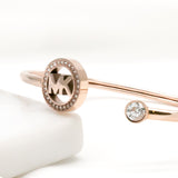 Michael Kors Classic Clear Crystals Rose Gold Bracelet
