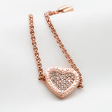 Michael Kors Chic Clear Crystals Rose Gold Adjustable Bracelet