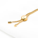 Michael Kors Charming Clear Crystals Gold-toned Adjustable Bracelet