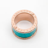 Michael Kors Charming Blue Enamel Rose Gold Ring
