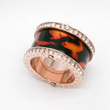 Michael Kors Charming Colorful Enamel Rose Gold Ring