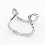 Michael Kors Open Arrow Ring (Silver)