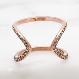 Michael Kors Open Arrow Ring (Rose Gold)