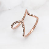 Michael Kors Open Arrow Ring (Rose Gold)