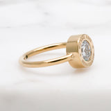 Michael Kors Classic Clear Gemstone Gold-toned Ring