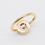 Michael Kors Classic Clear Gemstone Gold-toned Ring