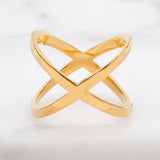 Michael Kors Pave X Ring Size 6