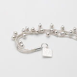 Classic Pearl Silver Beacelet