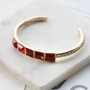 Red Crystal Cuff