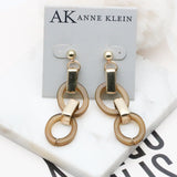 AK exotic style gold tone earrings