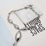 AK gorgeous silver tone Necklace