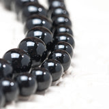 Black Agate Protective stone Natural Gemstone Round Beads Handmade Jewelry Healing Crystal 8mm