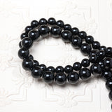 Black Agate Protective stone Natural Gemstone Round Beads Handmade Jewelry Healing Crystal 8mm