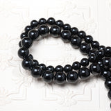Black Agate Protective stone Natural Gemstone Round Beads Handmade Jewelry Healing Crystal 6mm