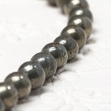 Pyrite Positive energy stone Natural Gemstone Round Beads Handmade Jewelry 6mm