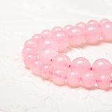 Rose Quartz Love stone Natural Gemstone Round Beads Handmade Jewelry 8mm