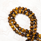 Golden Brown TIGERS EYE Natural Gemstone Round Beads Handmade Jewelry Healing Crystal 8mm