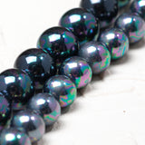 Tahitian Black Pearl Soothing stone Natural Gemstone Round Beads Handmade Jewelry 6mm