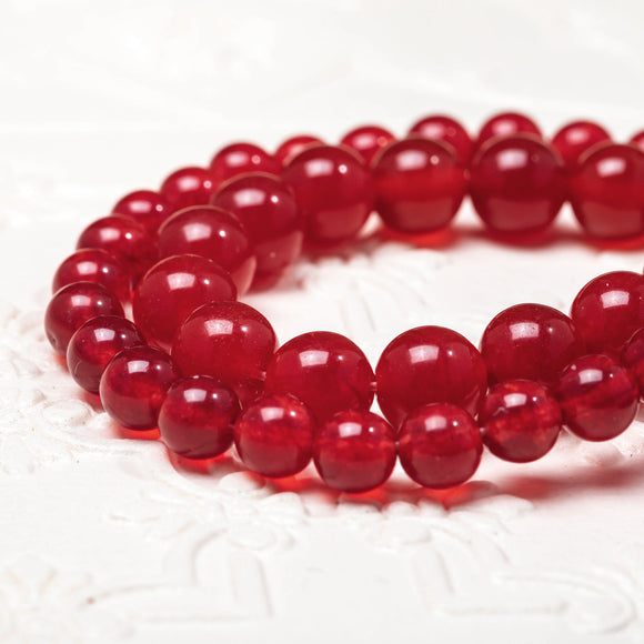 Wine Red Carnelian Chalcedony Soothing stone, Natural Gemstone Round Beads Handmade Jewelry 6mm