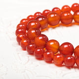 Red Agate Protective stone Natural Gemstone Round Beads Handmade Jewelry Healing Crystal 6mm