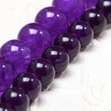 Dark Purple Carnelian Chalcedony Spiritual stone Natural Gemstone Round Beads Handmade Jewelry 8mm