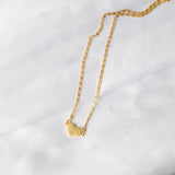 Gold Heart Logo Necklace