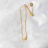 Gold Heart Logo Necklace