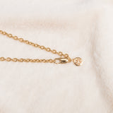 Gold Logo Charm Rosary Necklace