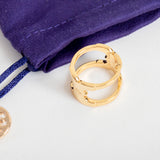 Gemini Link Gold Ring Size 7