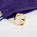 Gemini Link Gold Ring Size 7