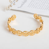 Gold Logo Cuff Bracelet