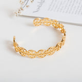Gold Logo Cuff Bracelet