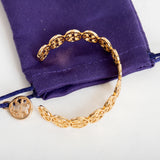 Gold Logo Cuff Bracelet