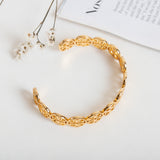 Gold Logo Cuff Bracelet
