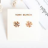 Rose Gold Logo Stud Earrings