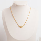 Gold Heart Logo Necklace