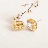 Clear Stud Crystal Set Earrings