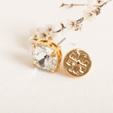 Clear Stud Crystal Set Earrings