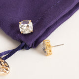 Clear Stud Crystal Set Earrings