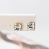 Clear Stud Crystal Set Earrings