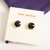 Black Set Crystal Stud Earrings
